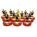 Subbuteo Andrew Table Soccer Rayo Vallecano 2023-24 away kit on Aeolus II Professional bases